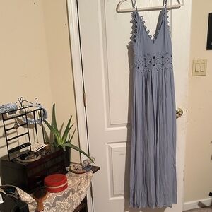 Lulu's Light Blue Maxi Dress